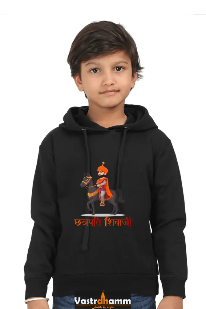 Shivaji Maharaj Legacy Hoodie Sweatshirt T-Shirts for Boy Vastrdhamm