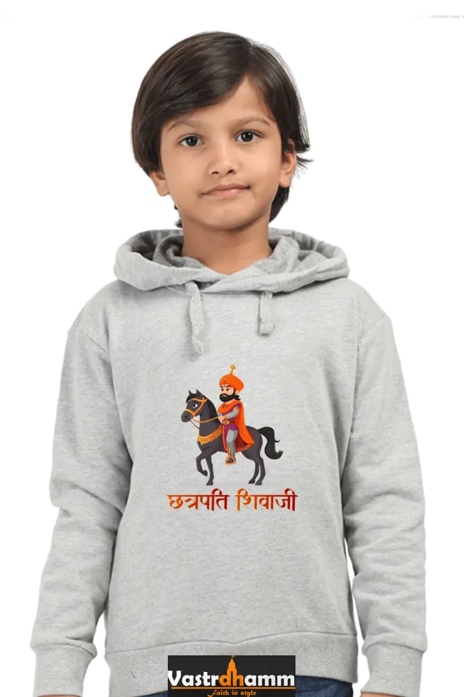 Shivaji Maharaj Legacy Hoodie Sweatshirt T-Shirts for Boy Vastrdhamm