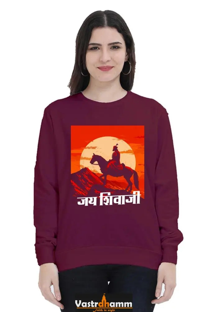 Shivaji Maharaj Protector Sweatshirt T-Shirts for Women Vastrdhamm