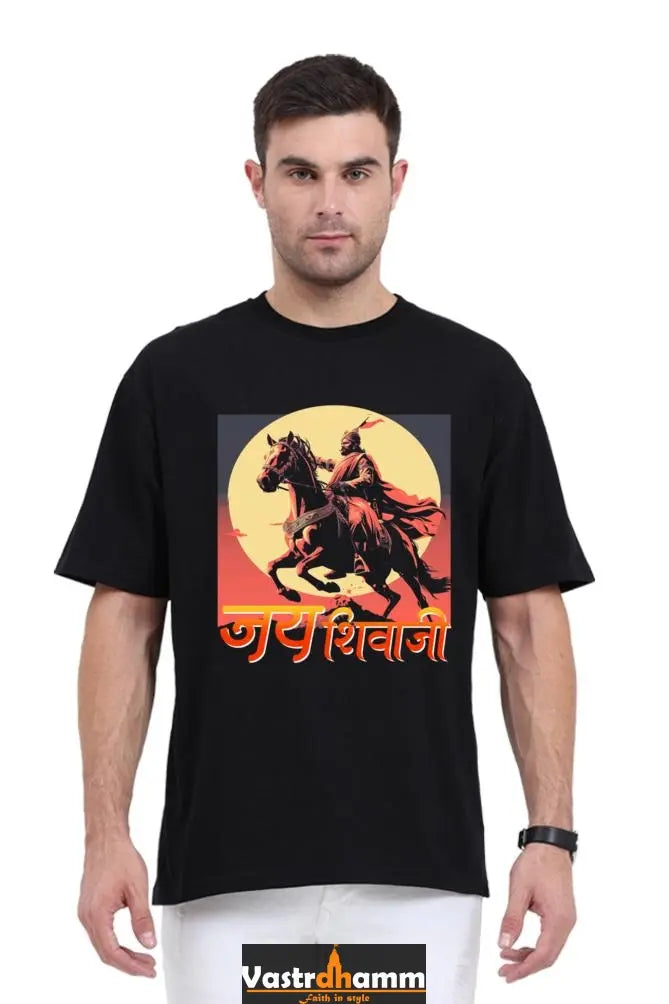 Shivaji Maharaj Valor Oversized Classic T-Shirts for Men Vastrdhamm