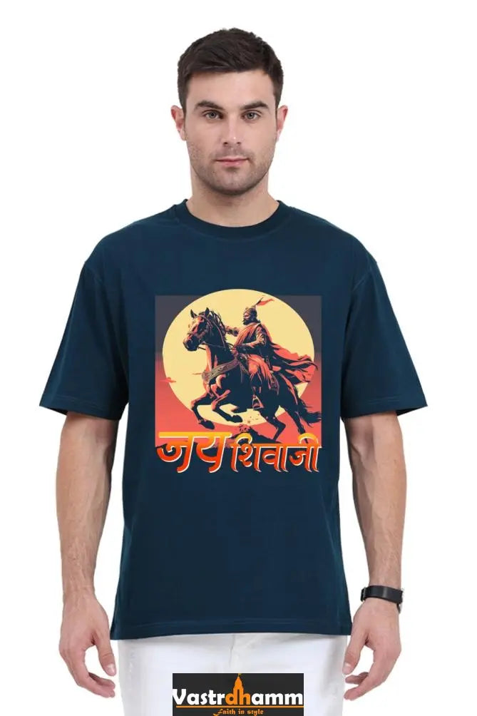 Shivaji Maharaj Valor Oversized Classic T-Shirts for Men Vastrdhamm