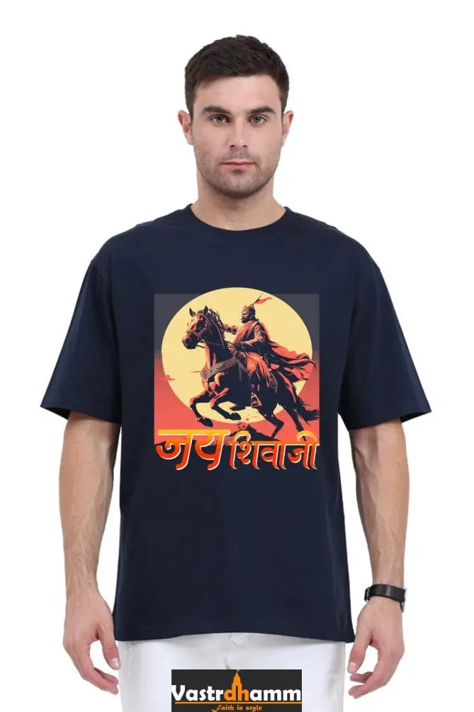 Shivaji Maharaj Valor Oversized Classic T-Shirts for Men Vastrdhamm