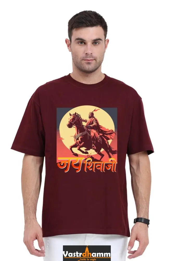 Shivaji Maharaj Valor Oversized Classic T-Shirts for Men Vastrdhamm