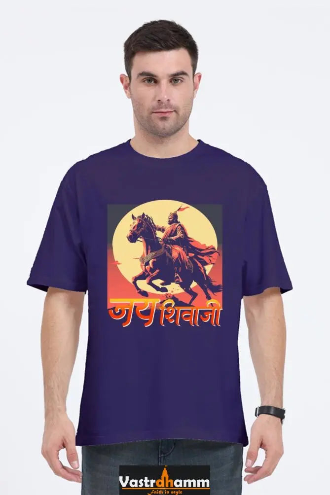 Shivaji Maharaj Valor Oversized Classic T-Shirts for Men Vastrdhamm