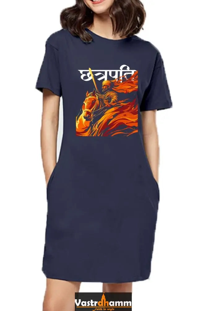 Shivaji Maharaj Valor T-Shirts Dress for Women Vastrdhamm