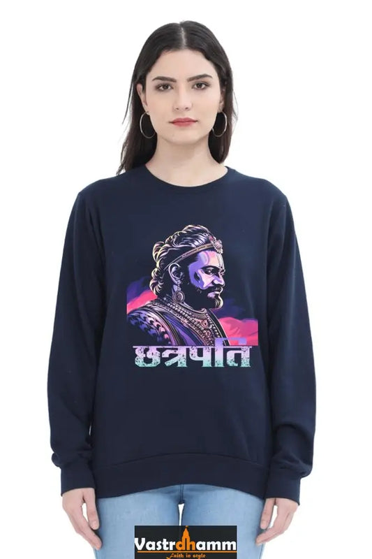 Shivaji Maharaj Warrior Spirit Sweatshirt T-Shirts for Women Vastrdhamm