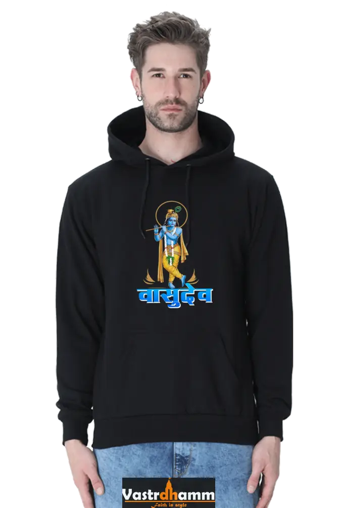 Shree Krishan Divine Joy Hoodie Sweatshirt T-Shirts  for Men Vastrdhamm