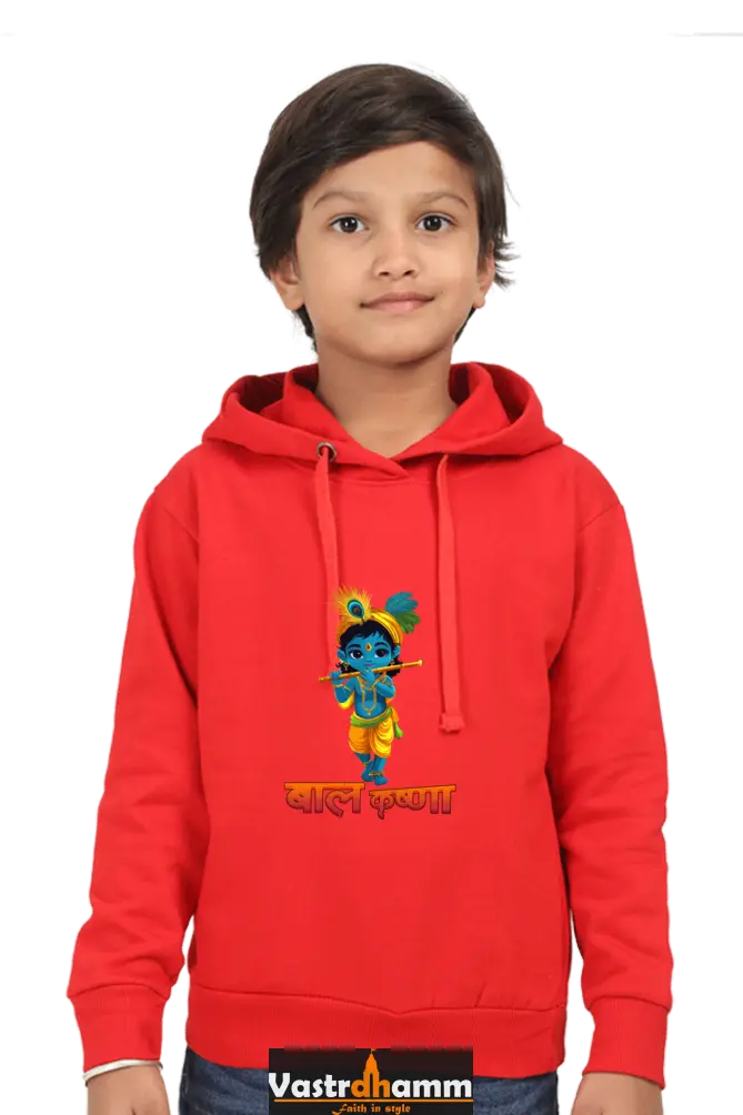 Shree Krishan Divine Love Hoodie Sweatshirt  T-Shirts for Boy Vastrdhamm