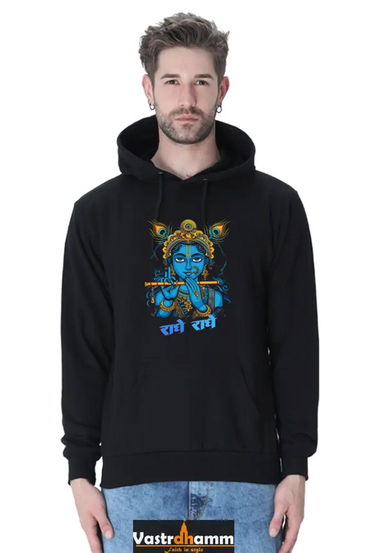 Shree Krishan Divine Love Hoodie Sweatshirt T-Shirts  for Men Vastrdhamm
