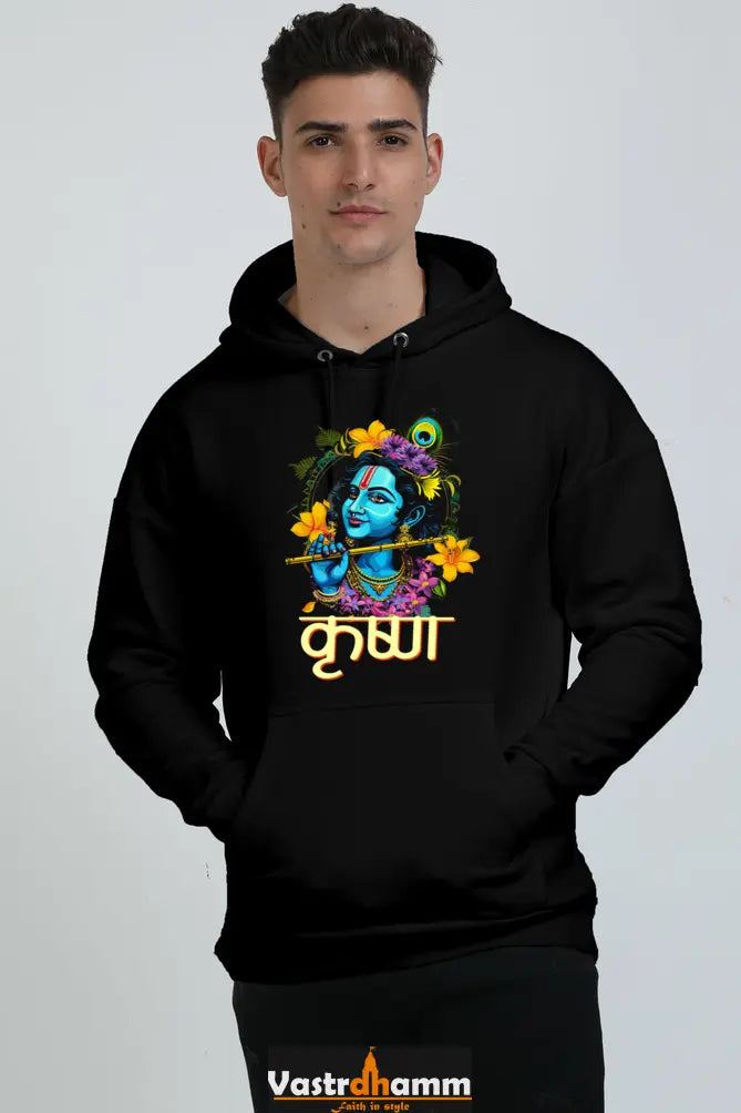 Shree Krishan Gita Wisdom Oversized Hooded Sweatshirt T-Shirts  for Men Vastrdhamm