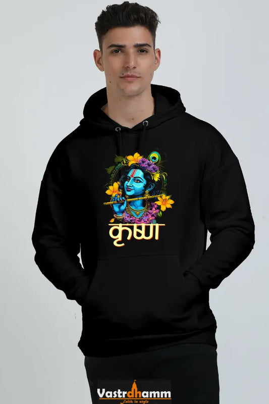 Shree Krishan Gita Wisdom Oversized Hooded Sweatshirt T-Shirts  for Men Vastrdhamm