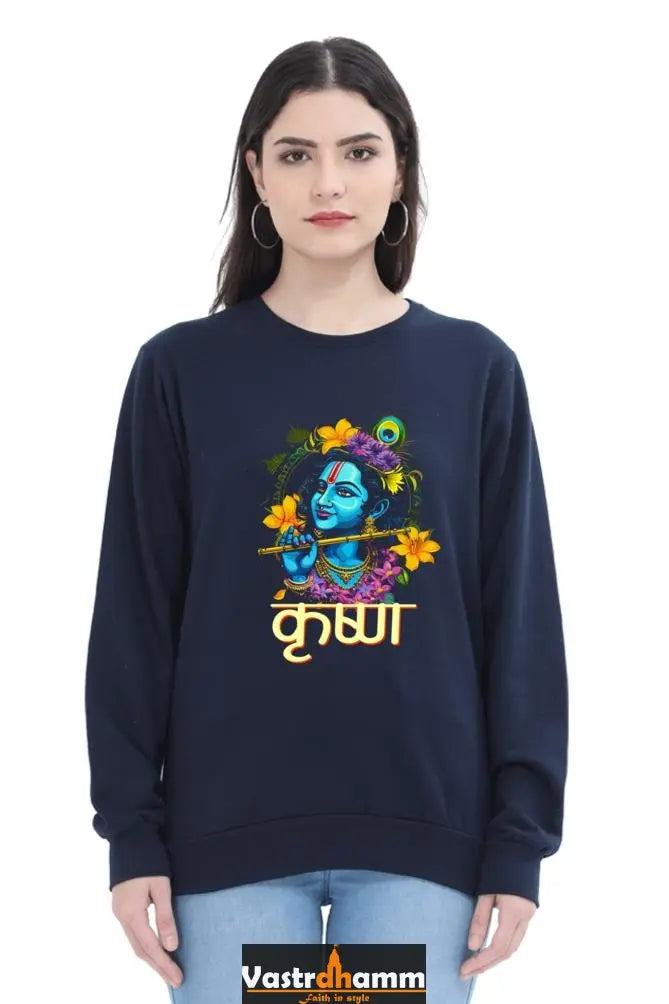 Shree Krishan Gita Wisdom Sweatshirt T-Shirts for Women Vastrdhamm