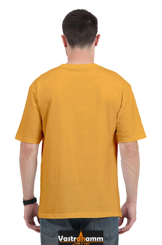 Shree Krishan Govardhan Protector Oversized Classic T-Shirts  for Men Vastrdhamm