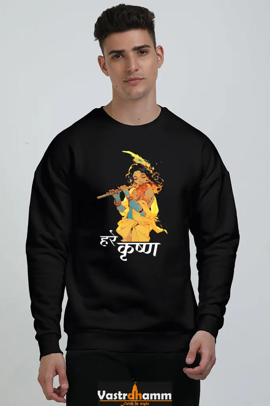 Shree Krishan Govardhan Protector Oversized Sweatshirt T-Shirts  for Men Vastrdhamm