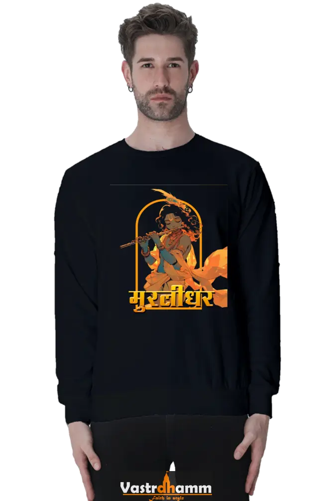 Shree Krishan Govardhan Protector Sweatshirt T-Shirts  for Men Vastrdhamm