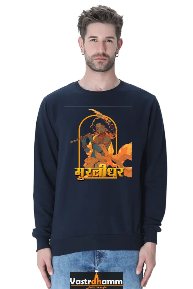 Shree Krishan Govardhan Protector Sweatshirt T-Shirts  for Men Vastrdhamm