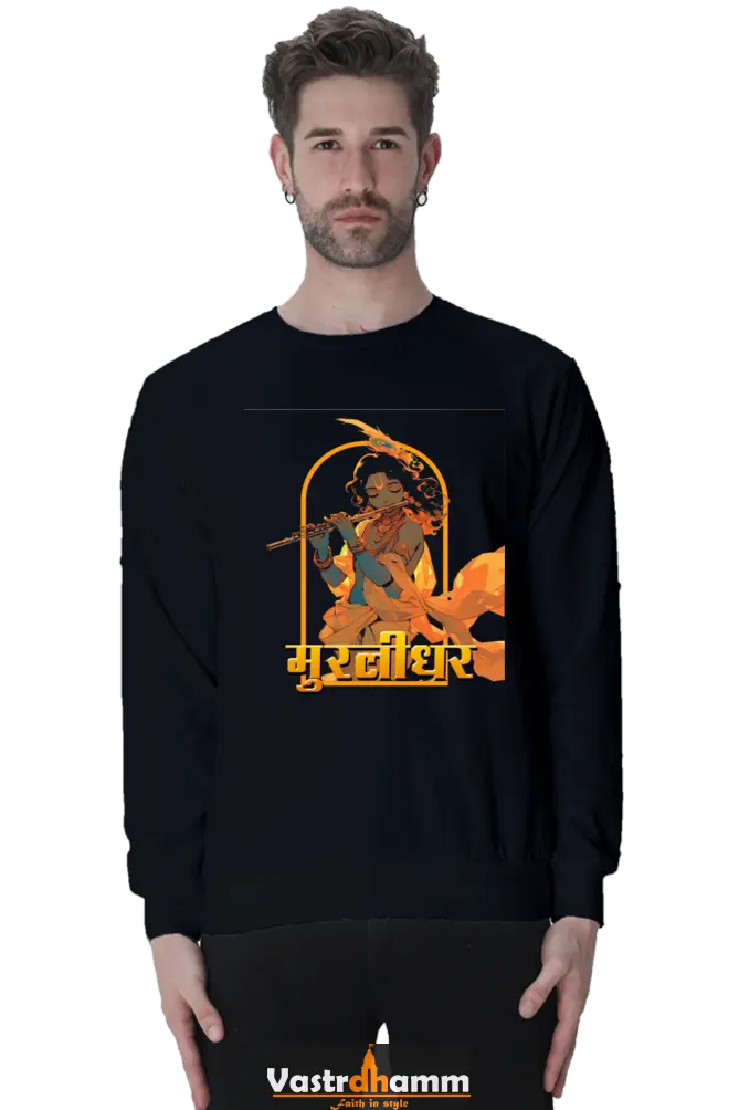 Shree Krishan Govardhan Protector Sweatshirt T-Shirts  for Men Vastrdhamm