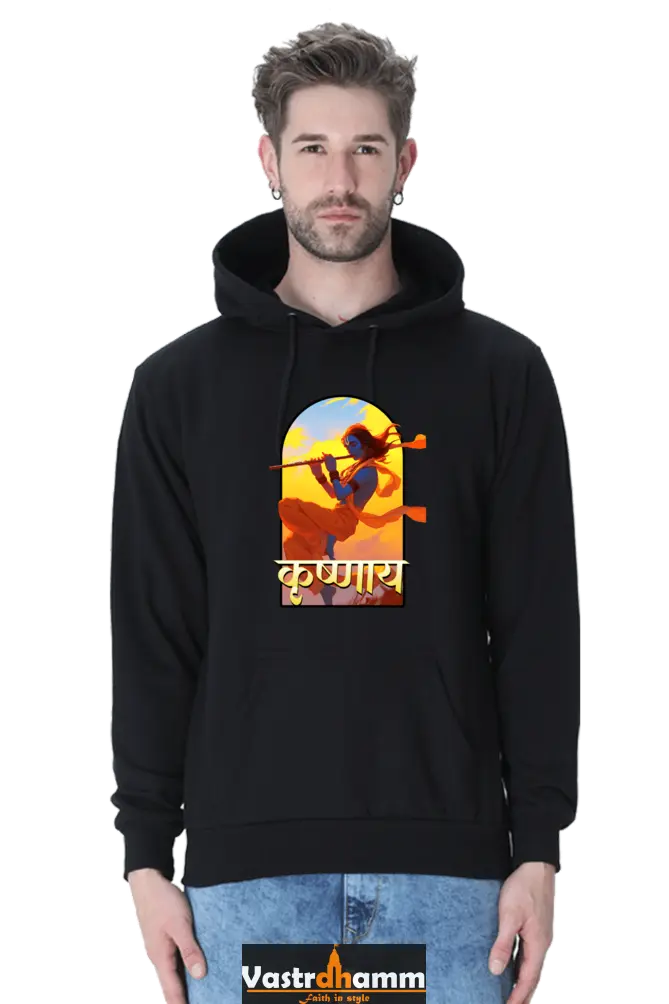 Shree Krishan Kaliya Mardan Hoodie Sweatshirt T-Shirts  for Men Vastrdhamm