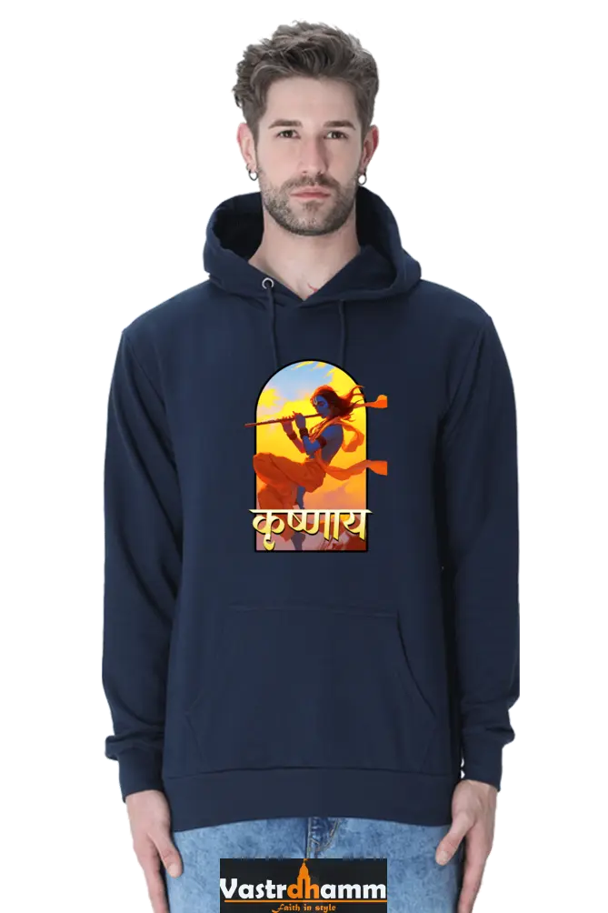 Shree Krishan Kaliya Mardan Hoodie Sweatshirt T-Shirts  for Men Vastrdhamm