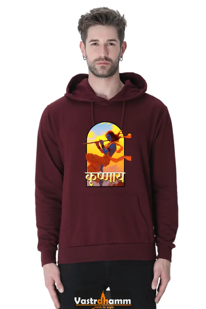 Shree Krishan Kaliya Mardan Hoodie Sweatshirt T-Shirts  for Men Vastrdhamm