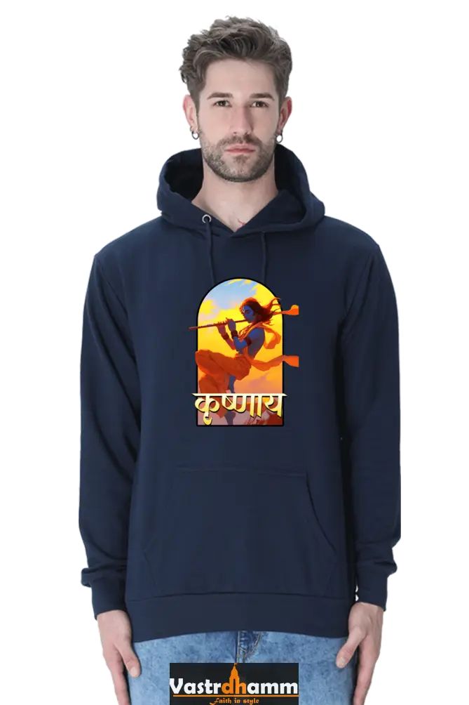 Shree Krishan Kaliya Mardan Hoodie Sweatshirt T-Shirts  for Men Vastrdhamm