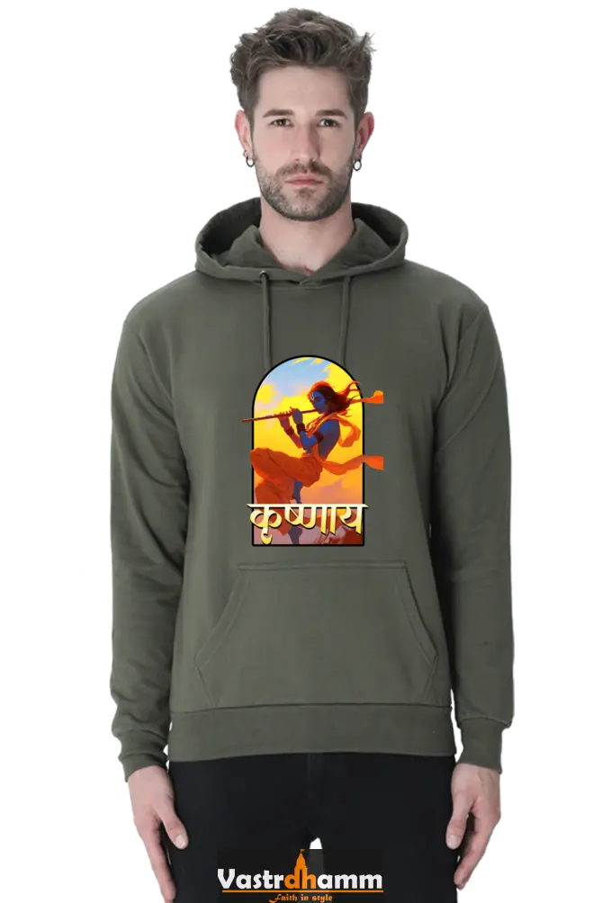 Shree Krishan Kaliya Mardan Hoodie Sweatshirt T-Shirts  for Men Vastrdhamm