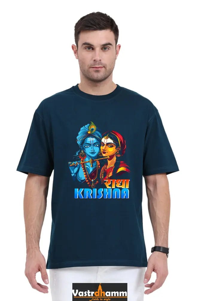 Shree Krishan Kaliya Mardan Oversized Classic T-Shirts  for Men Vastrdhamm