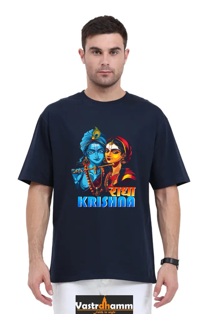 Shree Krishan Kaliya Mardan Oversized Classic T-Shirts  for Men Vastrdhamm