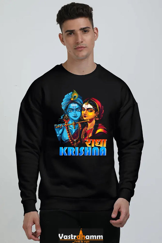 Shree Krishan Kaliya Mardan Oversized Sweatshirt T-Shirts  for Men Vastrdhamm