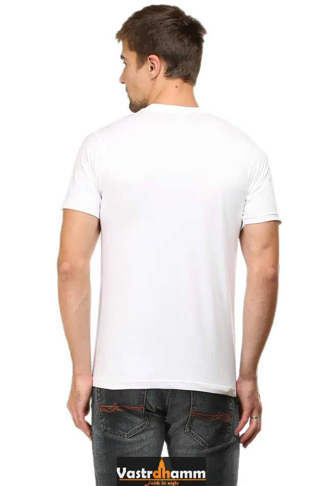 Shree Krishan Kaliya Mardan Round Neck Half Sleeve Classic T-Shirts for Men Vastrdhamm