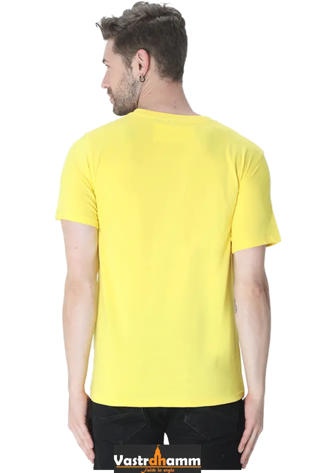 Shree Krishan Kaliya Mardan Round Neck Half Sleeve Classic T-Shirts for Men Vastrdhamm