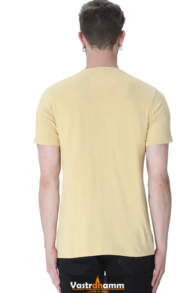 Shree Krishan Kaliya Mardan Round Neck Half Sleeve Classic T-Shirts for Men Vastrdhamm