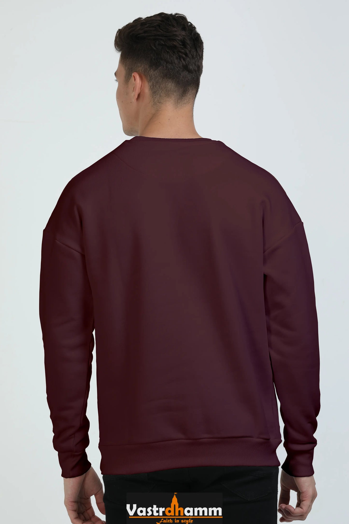 Shree Krishan Murlidhar Oversized Sweatshirt T-Shirts  for Men Vastrdhamm