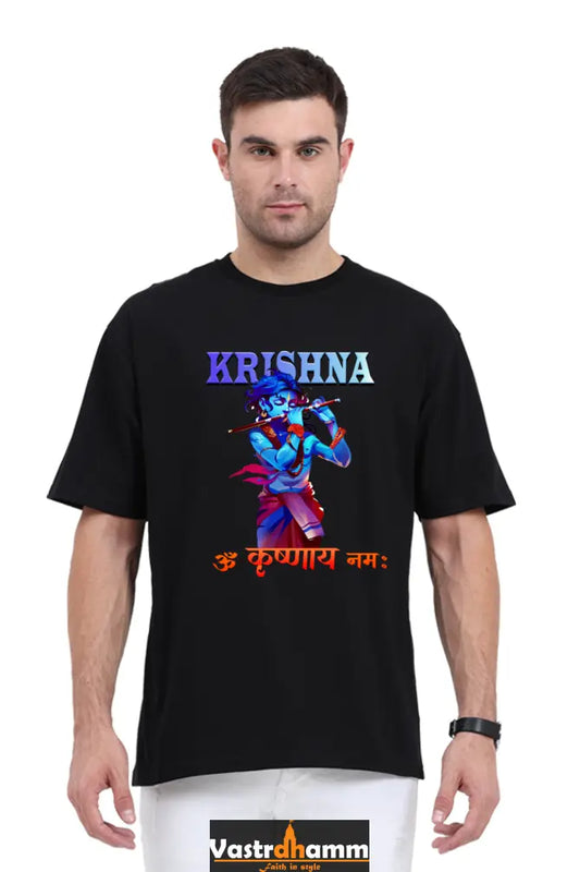 Shree Krishan Radha Krishna Oversized Classic T-Shirts  for Men Vastrdhamm