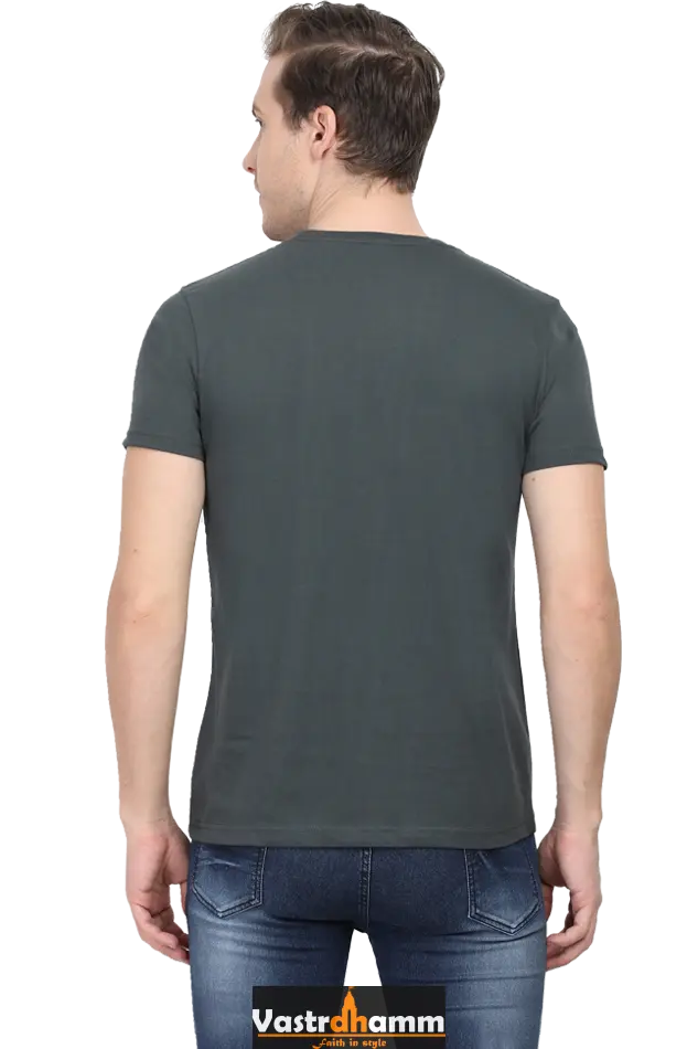 Shree Krishan Radha Krishna Round Neck Half Sleeve Classic T-Shirts for Men Vastrdhamm