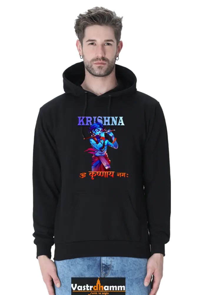 Shree Krishan Vrindavan Hoodie Sweatshirt T-Shirts  for Men Vastrdhamm