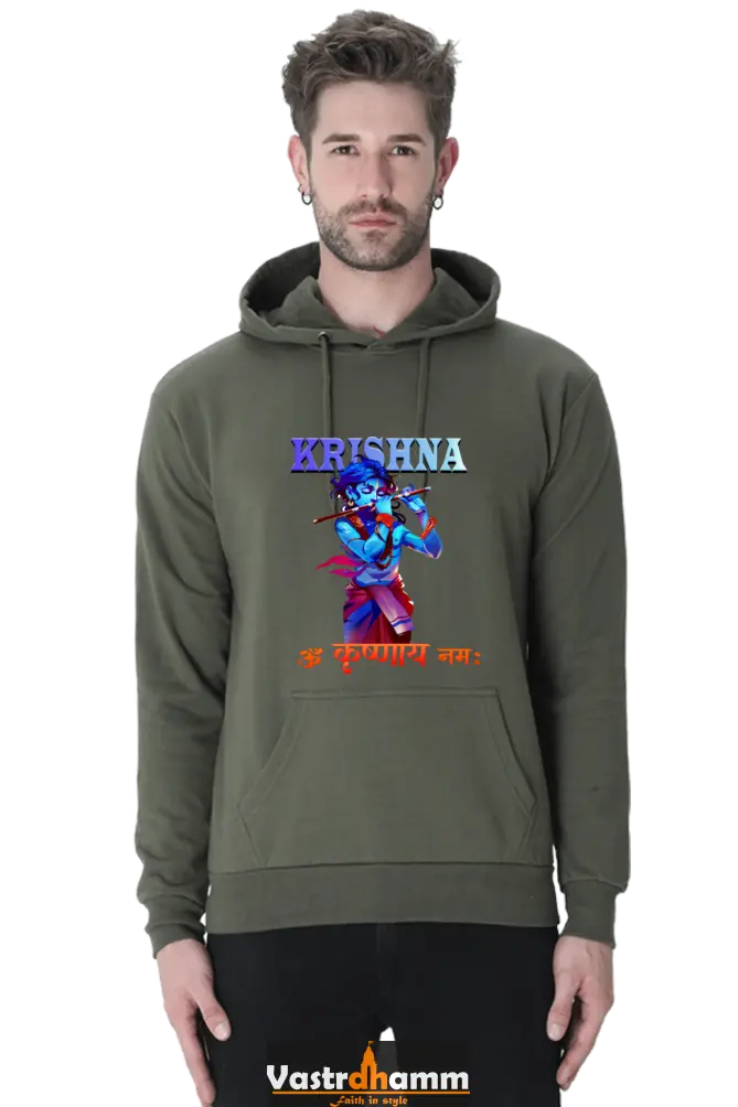 Shree Krishan Vrindavan Hoodie Sweatshirt T-Shirts  for Men Vastrdhamm