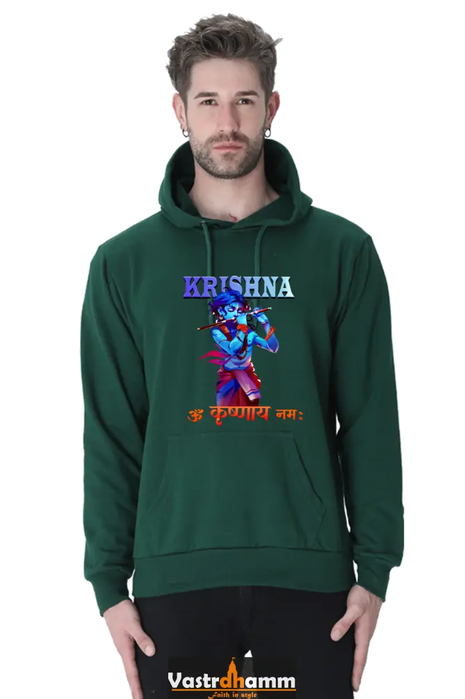 Shree Krishan Vrindavan Hoodie Sweatshirt T-Shirts  for Men Vastrdhamm