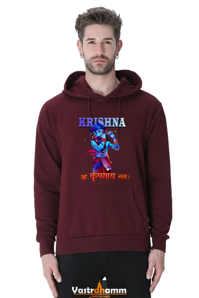 Shree Krishan Vrindavan Hoodie Sweatshirt T-Shirts  for Men Vastrdhamm