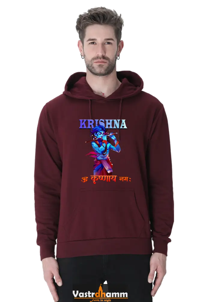 Shree Krishan Vrindavan Hoodie Sweatshirt T-Shirts  for Men Vastrdhamm