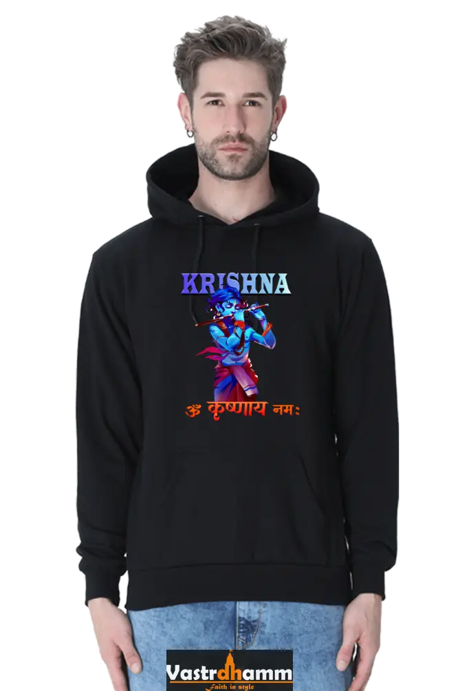 Shree Krishan Vrindavan Hoodie Sweatshirt T-Shirts  for Men Vastrdhamm