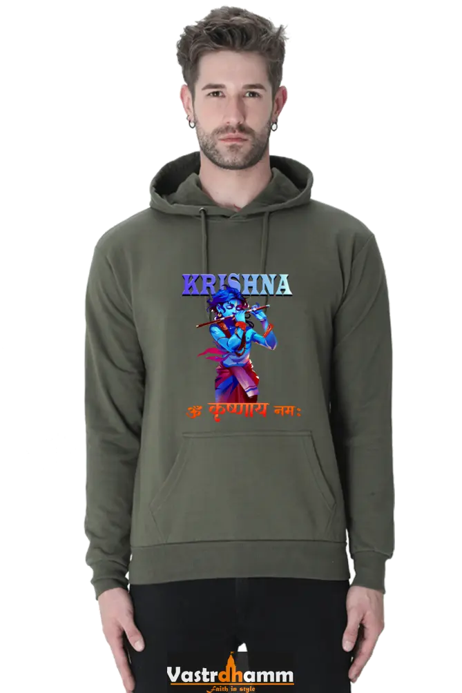 Shree Krishan Vrindavan Hoodie Sweatshirt T-Shirts  for Men Vastrdhamm