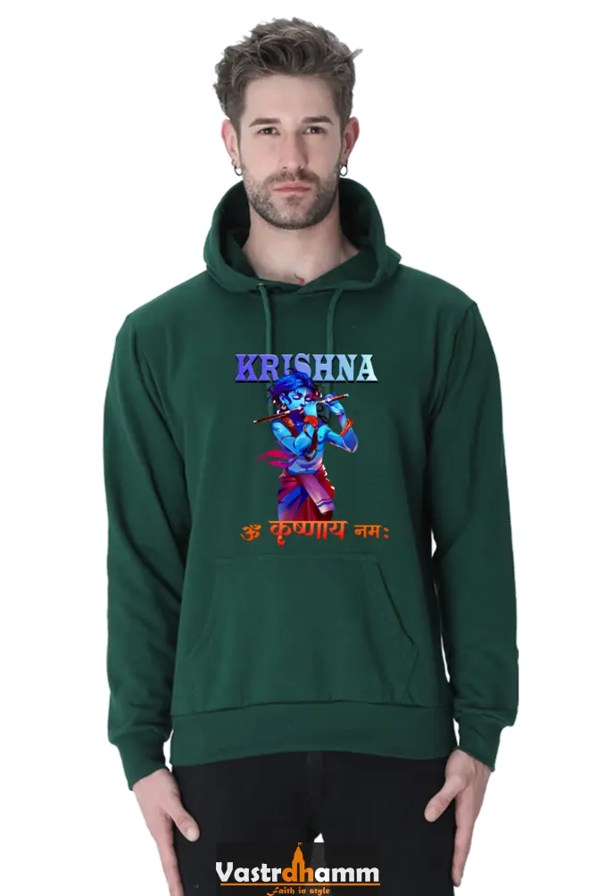 Shree Krishan Vrindavan Hoodie Sweatshirt T-Shirts  for Men Vastrdhamm