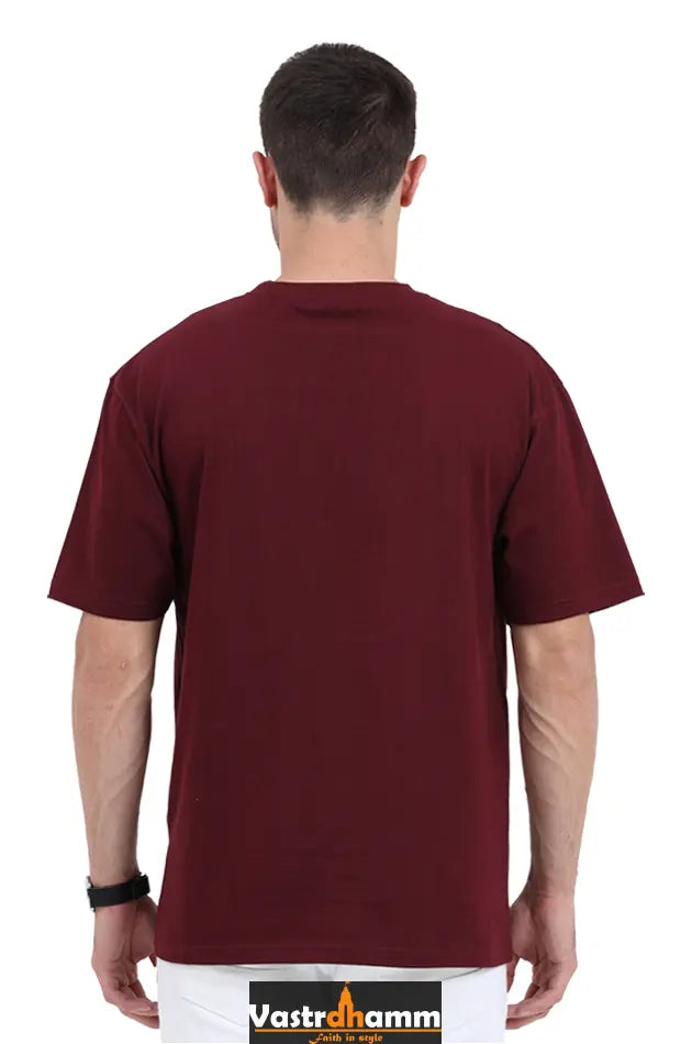 Shree Krishan Vrindavan Oversized Classic T-Shirts  for Men Vastrdhamm