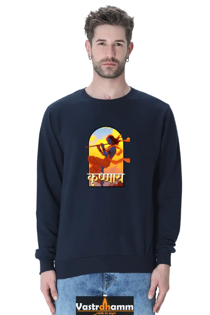 Shree Krishan Vrindavan Sweatshirt T-Shirts  for Men Vastrdhamm