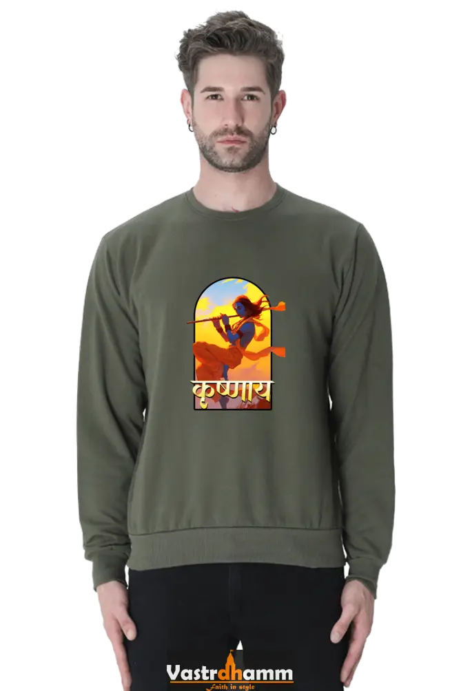 Shree Krishan Vrindavan Sweatshirt T-Shirts  for Men Vastrdhamm