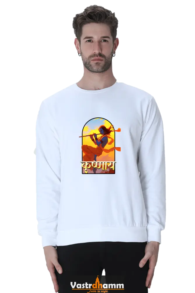 Shree Krishan Vrindavan Sweatshirt T-Shirts  for Men Vastrdhamm