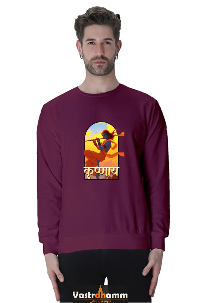 Shree Krishan Vrindavan Sweatshirt T-Shirts  for Men Vastrdhamm