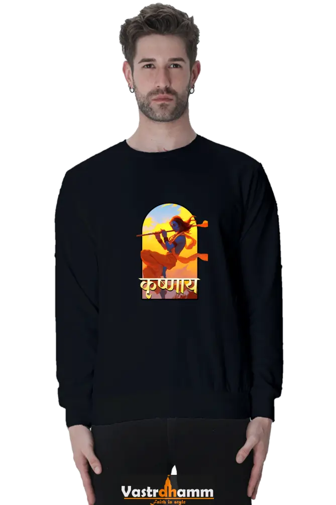 Shree Krishan Vrindavan Sweatshirt T-Shirts  for Men Vastrdhamm