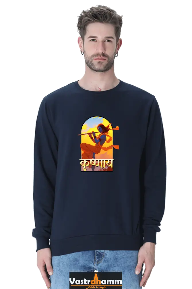 Shree Krishan Vrindavan Sweatshirt T-Shirts  for Men Vastrdhamm